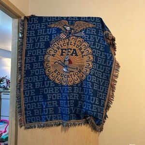 FFA Forever Blue Woven Throw Blanket